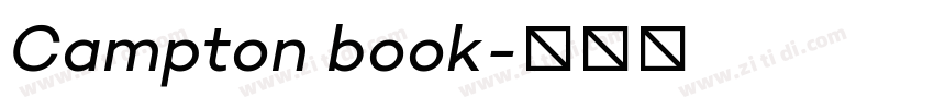 Campton book字体转换